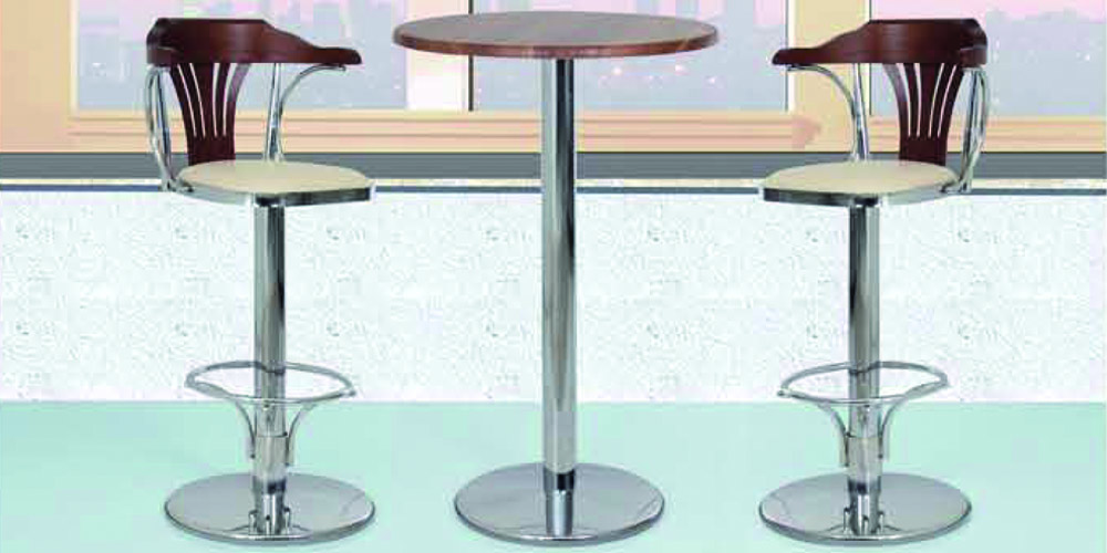 BT 206/75 Ahşap Kollu Bar Taburesi + Bistro